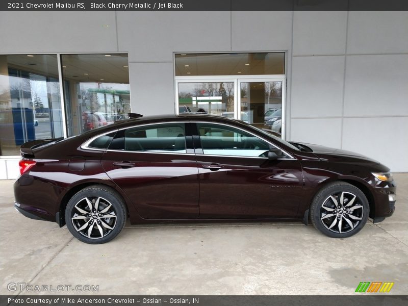 Black Cherry Metallic / Jet Black 2021 Chevrolet Malibu RS