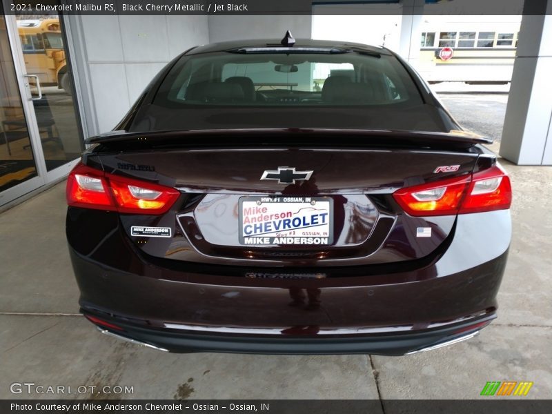 Black Cherry Metallic / Jet Black 2021 Chevrolet Malibu RS