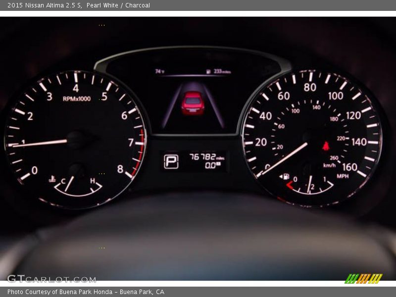 Pearl White / Charcoal 2015 Nissan Altima 2.5 S