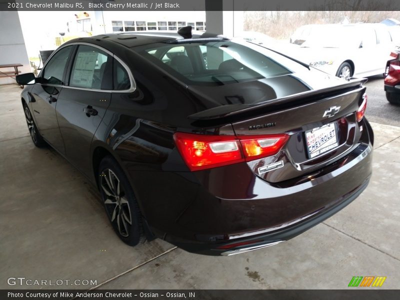 Black Cherry Metallic / Jet Black 2021 Chevrolet Malibu RS