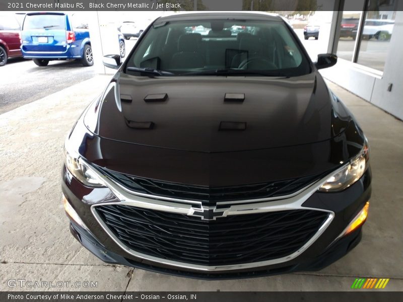Black Cherry Metallic / Jet Black 2021 Chevrolet Malibu RS