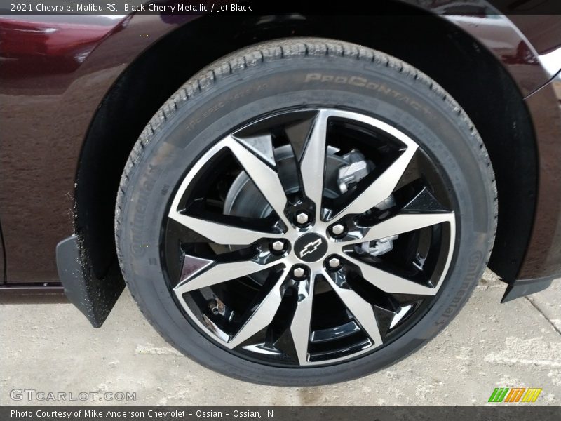 Black Cherry Metallic / Jet Black 2021 Chevrolet Malibu RS