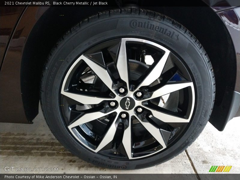 Black Cherry Metallic / Jet Black 2021 Chevrolet Malibu RS