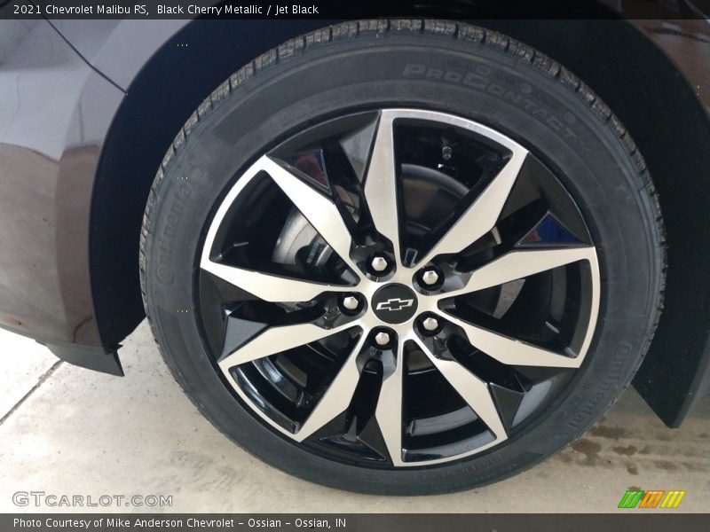 Black Cherry Metallic / Jet Black 2021 Chevrolet Malibu RS