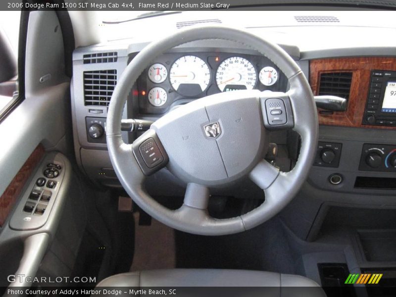 Flame Red / Medium Slate Gray 2006 Dodge Ram 1500 SLT Mega Cab 4x4