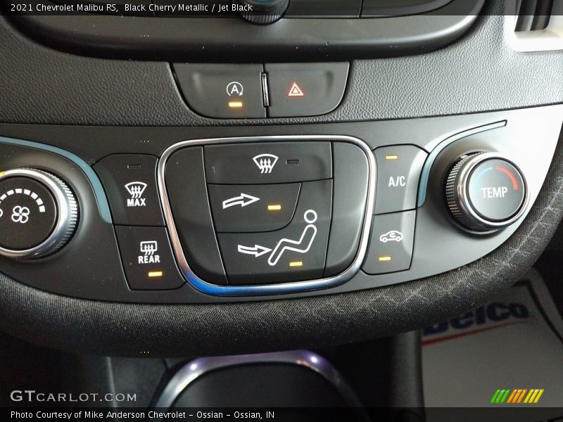 Black Cherry Metallic / Jet Black 2021 Chevrolet Malibu RS