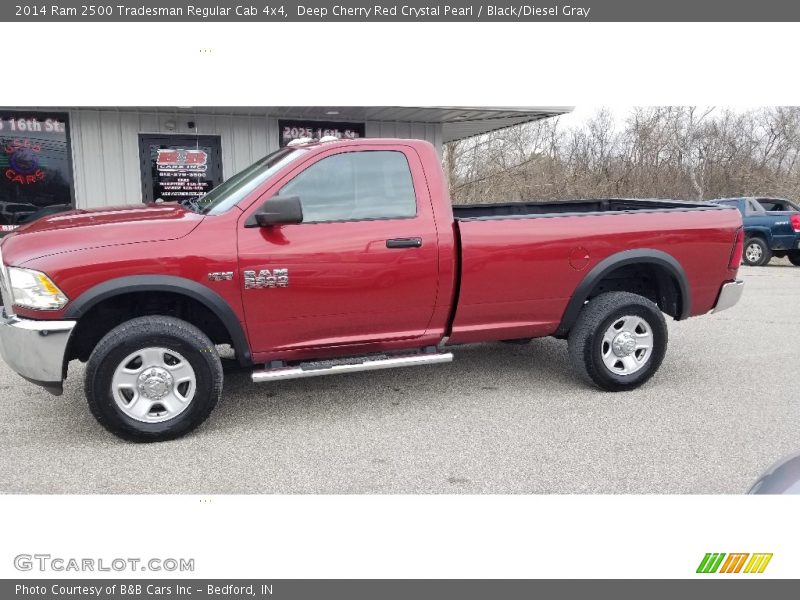 Deep Cherry Red Crystal Pearl / Black/Diesel Gray 2014 Ram 2500 Tradesman Regular Cab 4x4