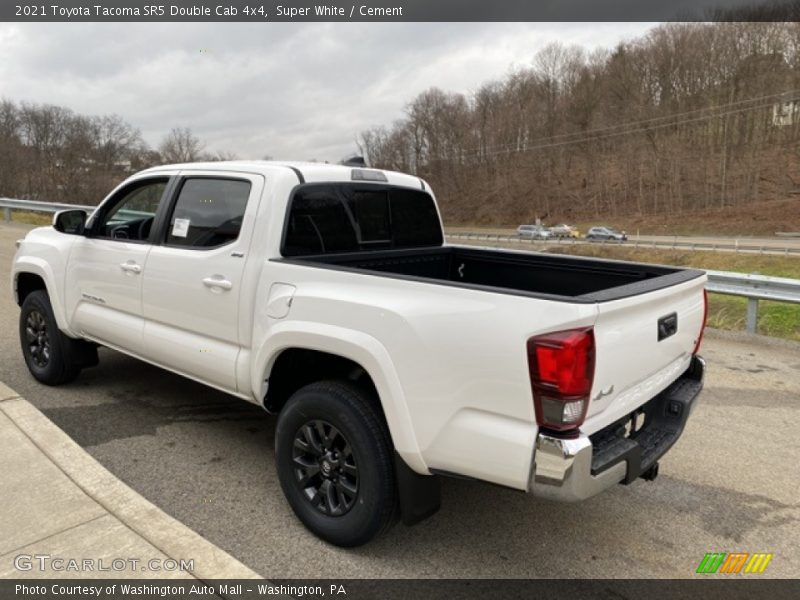 Super White / Cement 2021 Toyota Tacoma SR5 Double Cab 4x4