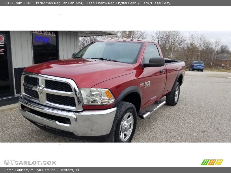 Deep Cherry Red Crystal Pearl / Black/Diesel Gray 2014 Ram 2500 Tradesman Regular Cab 4x4