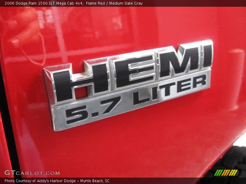 Flame Red / Medium Slate Gray 2006 Dodge Ram 1500 SLT Mega Cab 4x4