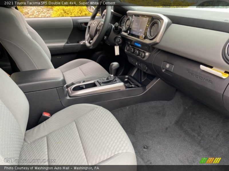 Super White / Cement 2021 Toyota Tacoma SR5 Double Cab 4x4