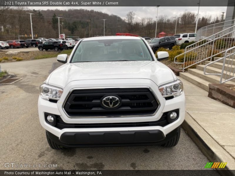 Super White / Cement 2021 Toyota Tacoma SR5 Double Cab 4x4