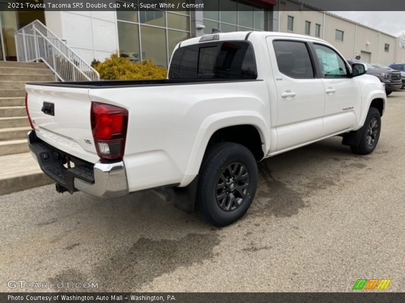 Super White / Cement 2021 Toyota Tacoma SR5 Double Cab 4x4