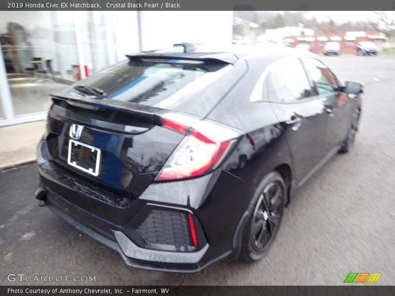 Crystal Black Pearl / Black 2019 Honda Civic EX Hatchback