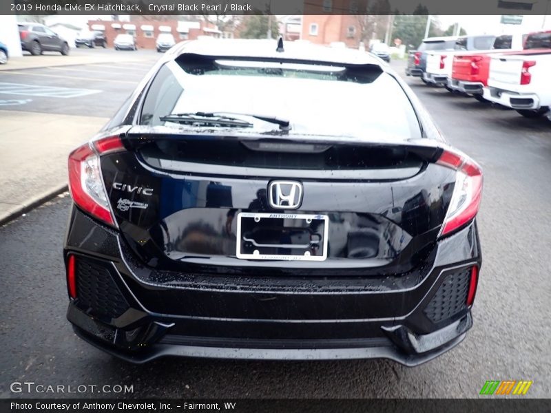 Crystal Black Pearl / Black 2019 Honda Civic EX Hatchback