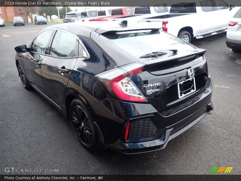 Crystal Black Pearl / Black 2019 Honda Civic EX Hatchback
