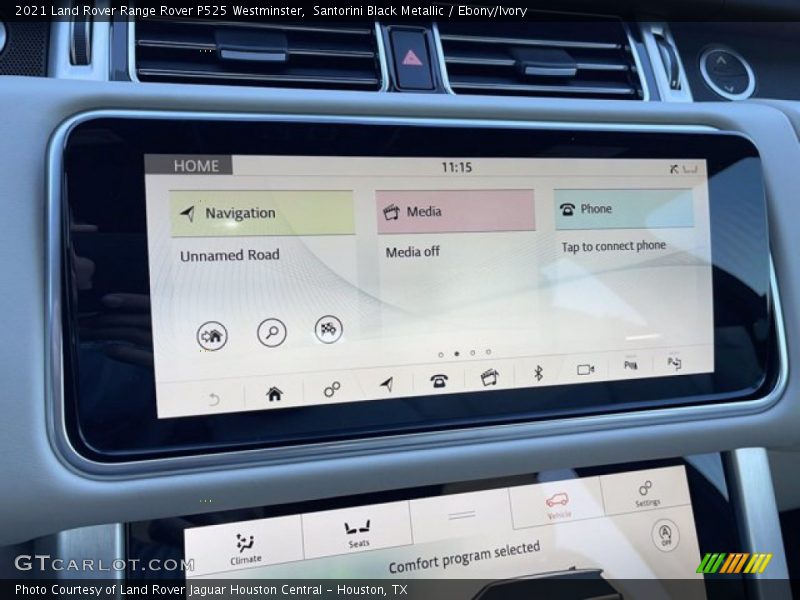 Santorini Black Metallic / Ebony/Ivory 2021 Land Rover Range Rover P525 Westminster