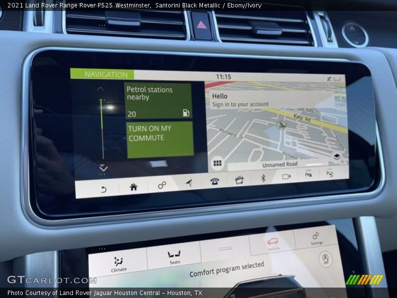 Santorini Black Metallic / Ebony/Ivory 2021 Land Rover Range Rover P525 Westminster