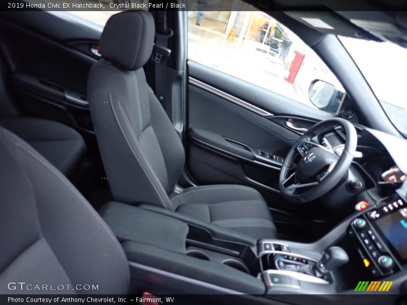 Crystal Black Pearl / Black 2019 Honda Civic EX Hatchback