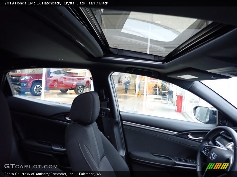 Crystal Black Pearl / Black 2019 Honda Civic EX Hatchback