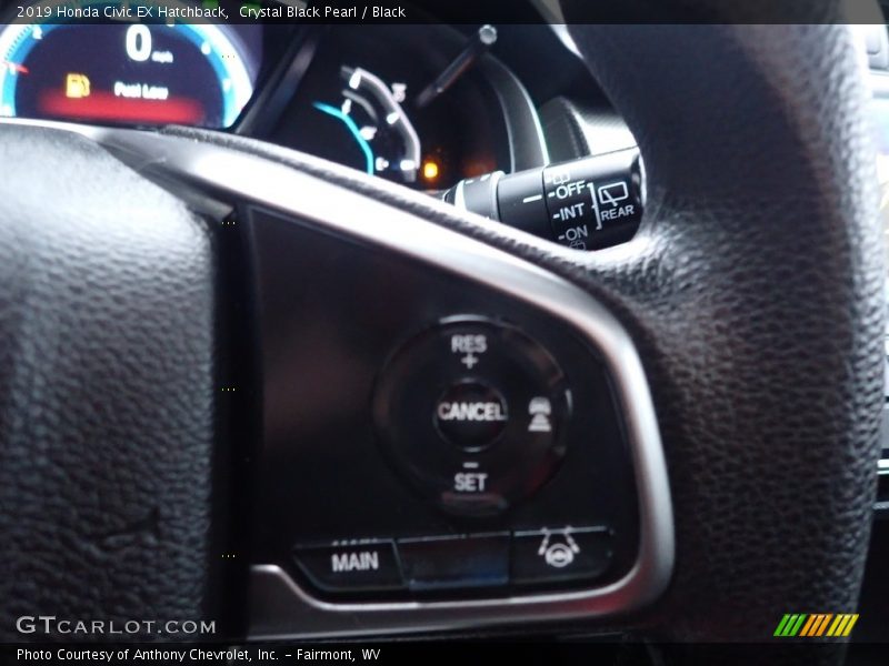 Crystal Black Pearl / Black 2019 Honda Civic EX Hatchback