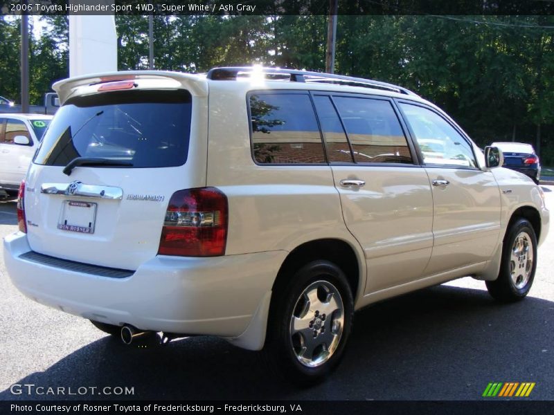 Super White / Ash Gray 2006 Toyota Highlander Sport 4WD
