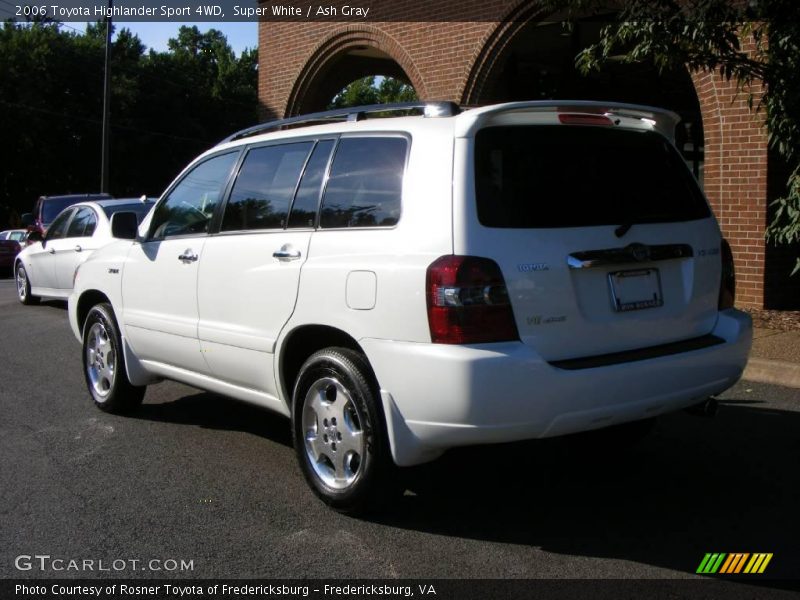Super White / Ash Gray 2006 Toyota Highlander Sport 4WD
