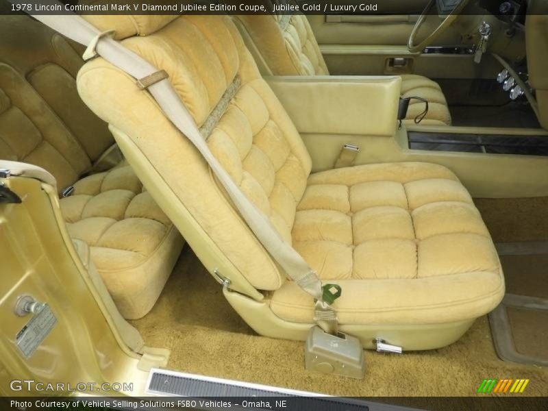 Front Seat of 1978 Continental Mark V Diamond Jubilee Edition Coupe
