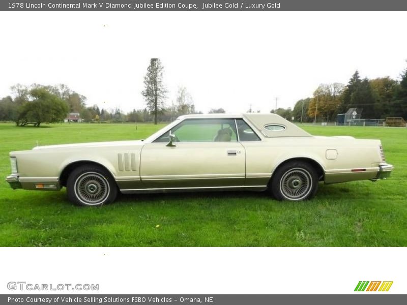  1978 Continental Mark V Diamond Jubilee Edition Coupe Jubilee Gold