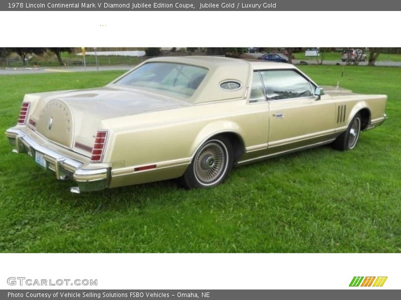 Jubilee Gold / Luxury Gold 1978 Lincoln Continental Mark V Diamond Jubilee Edition Coupe