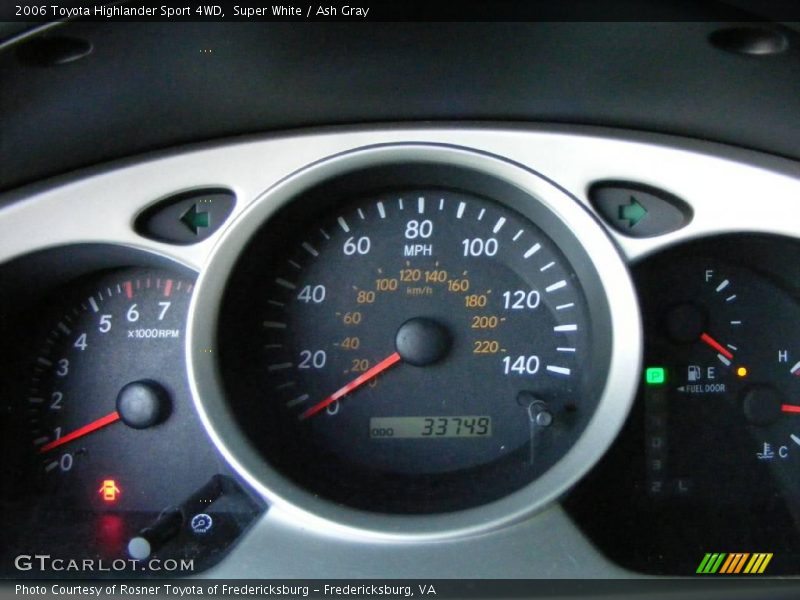 Super White / Ash Gray 2006 Toyota Highlander Sport 4WD