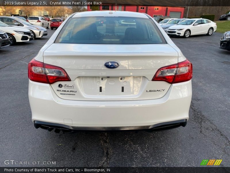 Crystal White Pearl / Slate Black 2019 Subaru Legacy 2.5i