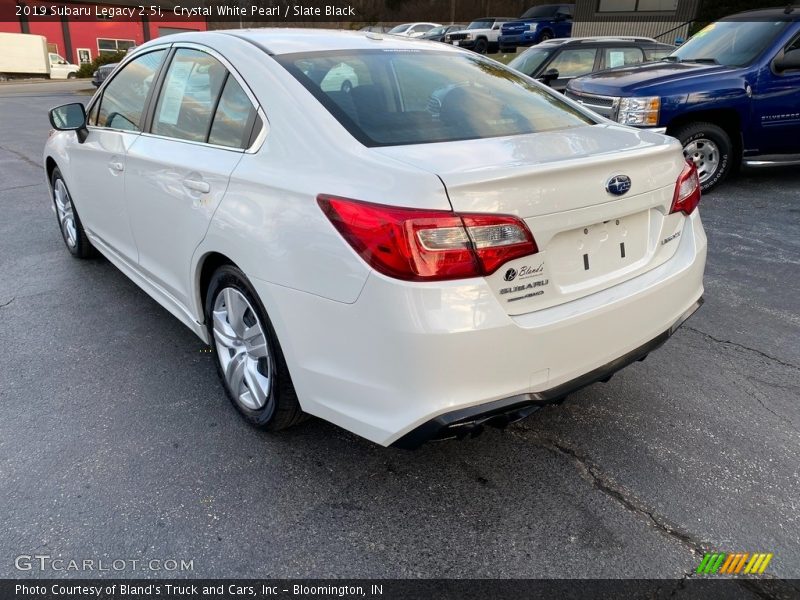 Crystal White Pearl / Slate Black 2019 Subaru Legacy 2.5i