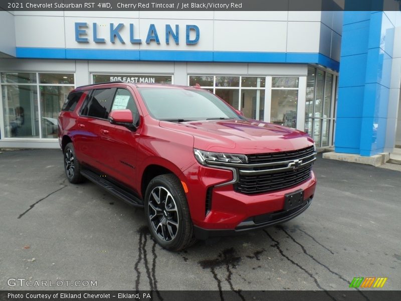 Cherry Red Tintcoat / Jet Black/Victory Red 2021 Chevrolet Suburban RST 4WD