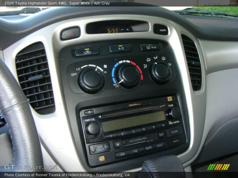 Super White / Ash Gray 2006 Toyota Highlander Sport 4WD