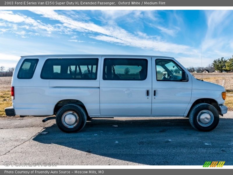 Oxford White / Medium Flint 2003 Ford E Series Van E350 Super Duty XL Extended Passenger