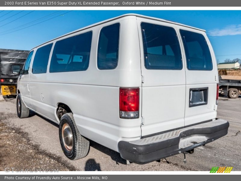 Oxford White / Medium Flint 2003 Ford E Series Van E350 Super Duty XL Extended Passenger