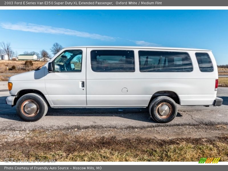 Oxford White / Medium Flint 2003 Ford E Series Van E350 Super Duty XL Extended Passenger