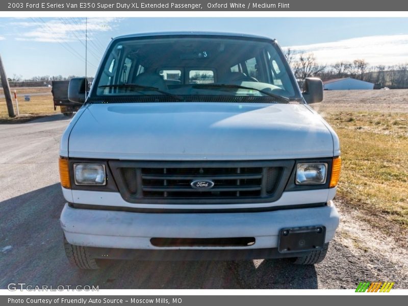 Oxford White / Medium Flint 2003 Ford E Series Van E350 Super Duty XL Extended Passenger