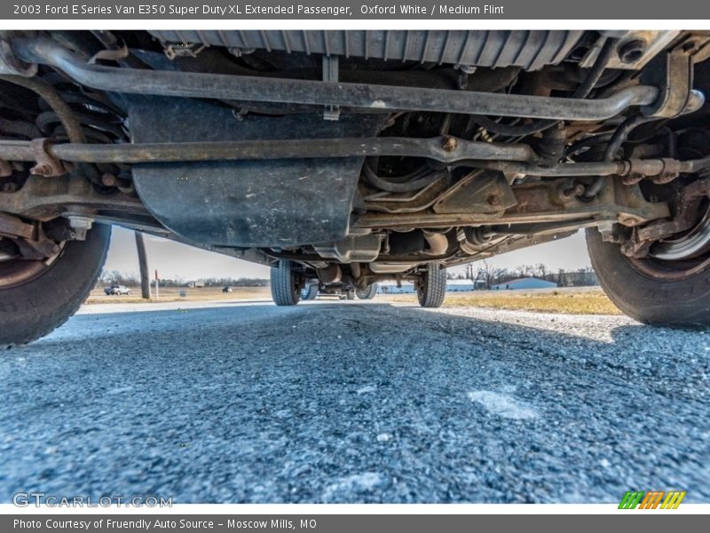 Oxford White / Medium Flint 2003 Ford E Series Van E350 Super Duty XL Extended Passenger