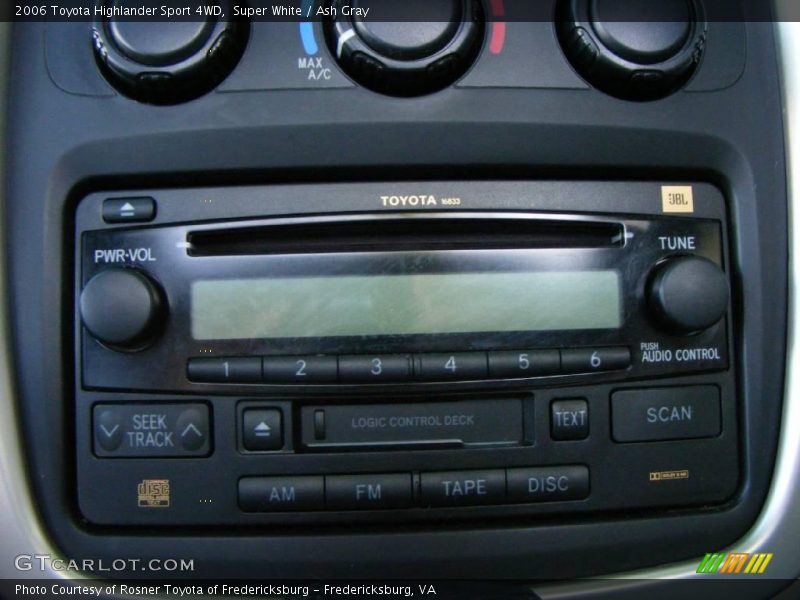 Super White / Ash Gray 2006 Toyota Highlander Sport 4WD