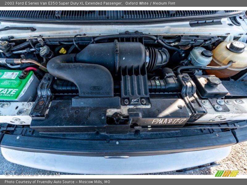 Oxford White / Medium Flint 2003 Ford E Series Van E350 Super Duty XL Extended Passenger
