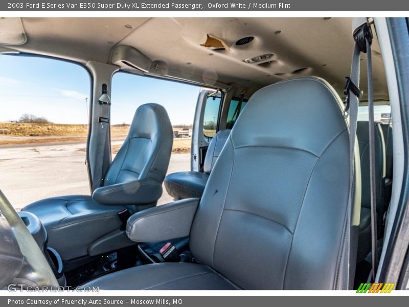 Oxford White / Medium Flint 2003 Ford E Series Van E350 Super Duty XL Extended Passenger