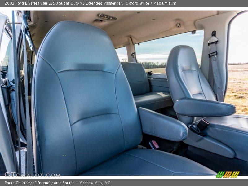 Oxford White / Medium Flint 2003 Ford E Series Van E350 Super Duty XL Extended Passenger