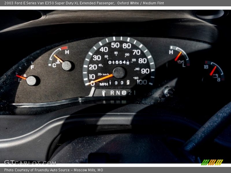 Oxford White / Medium Flint 2003 Ford E Series Van E350 Super Duty XL Extended Passenger