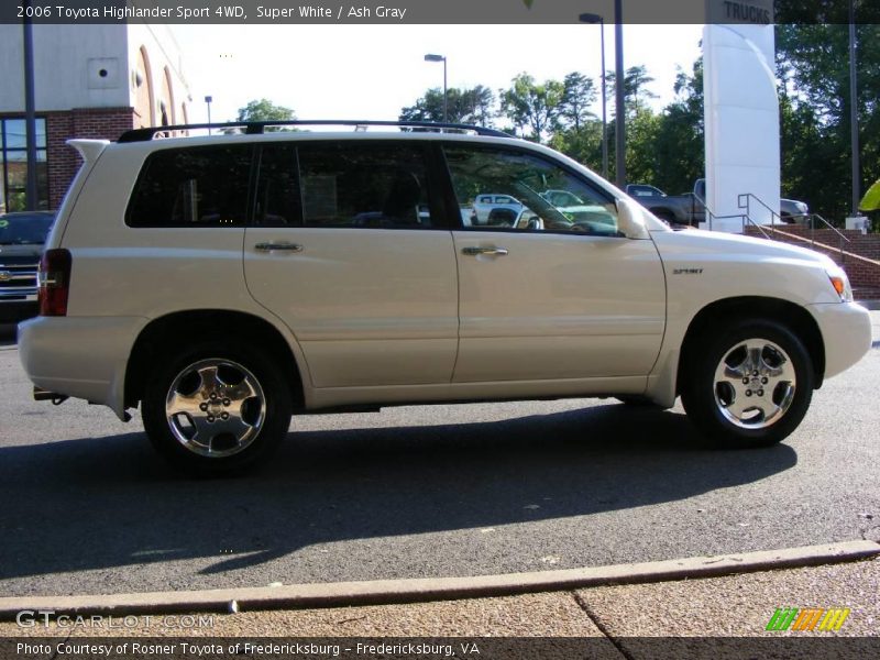 Super White / Ash Gray 2006 Toyota Highlander Sport 4WD