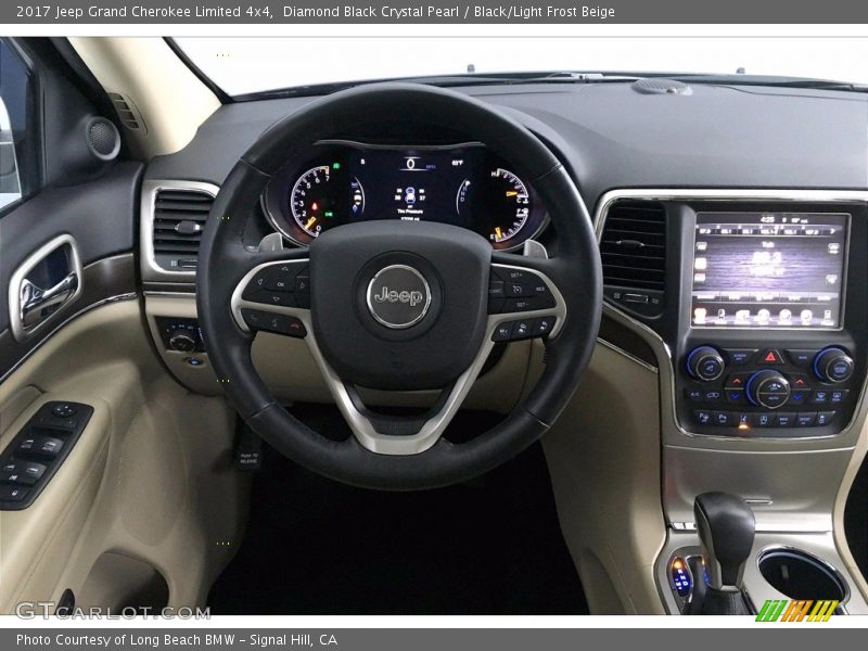 Diamond Black Crystal Pearl / Black/Light Frost Beige 2017 Jeep Grand Cherokee Limited 4x4