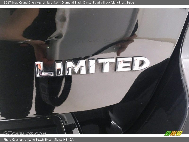 Diamond Black Crystal Pearl / Black/Light Frost Beige 2017 Jeep Grand Cherokee Limited 4x4