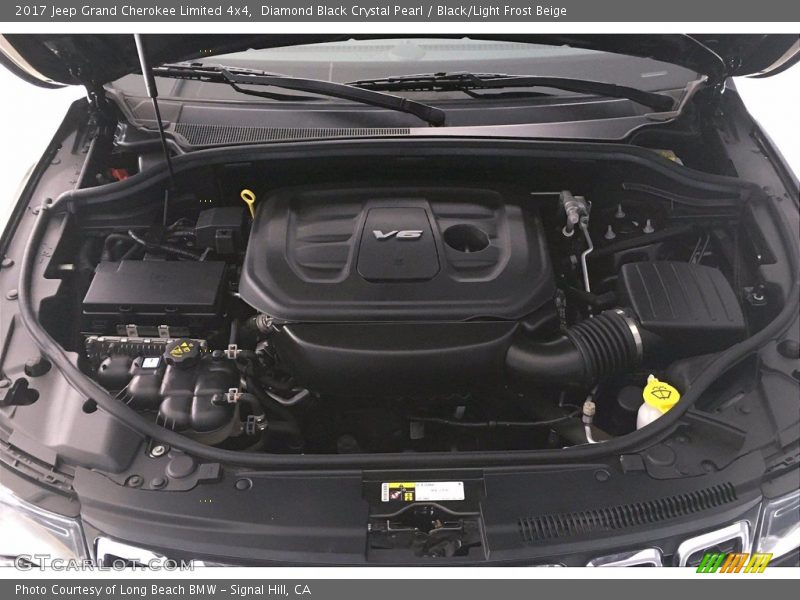 Diamond Black Crystal Pearl / Black/Light Frost Beige 2017 Jeep Grand Cherokee Limited 4x4