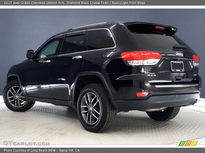 Diamond Black Crystal Pearl / Black/Light Frost Beige 2017 Jeep Grand Cherokee Limited 4x4